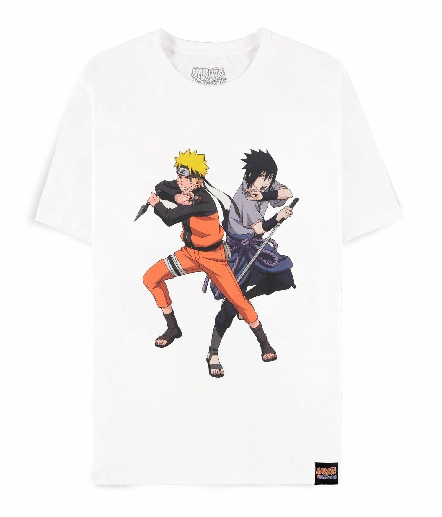 Naruto shippuden - sasuke & naruto  - t-shirt homme (m)