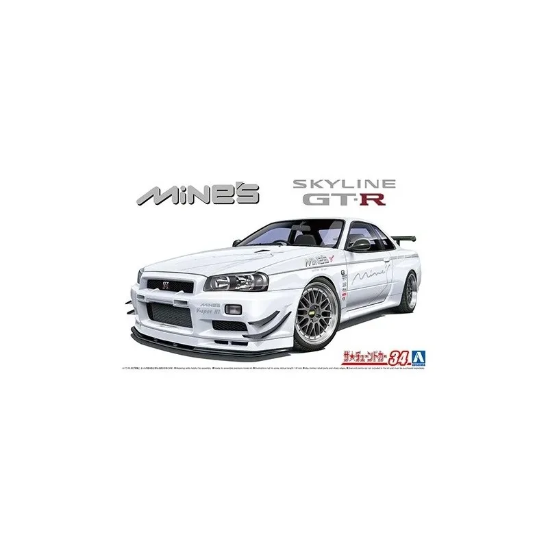 La R34 Sklyline GTR de Nissan Mine. AOSHIMA 05986