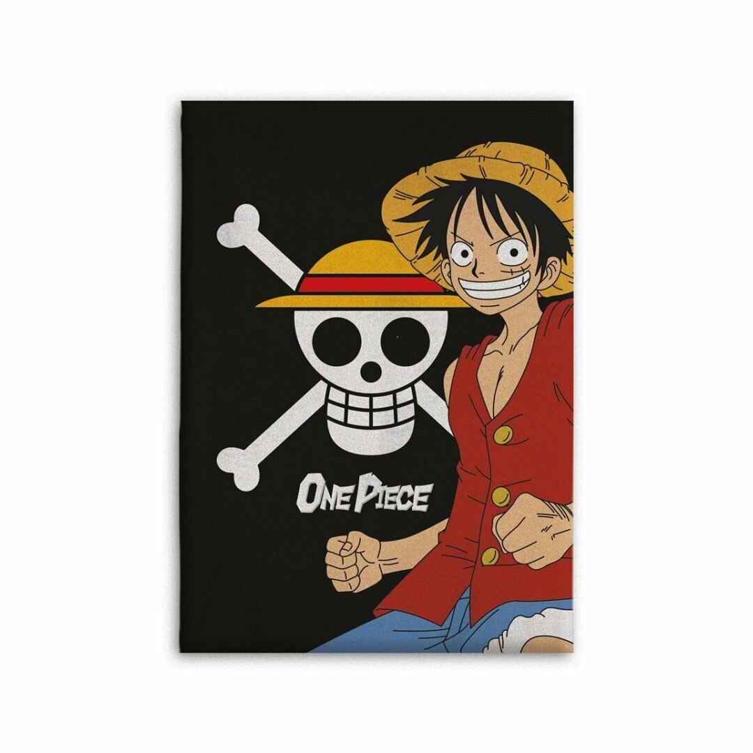 One piece - couverture flanelle 110x150cm - luffy