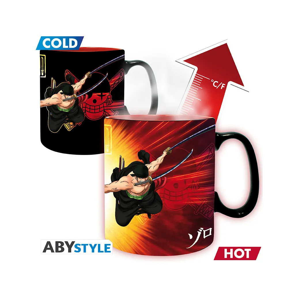 One Piece - Mug Thermo-Réactif - 460 ml - Zoro & Sanji