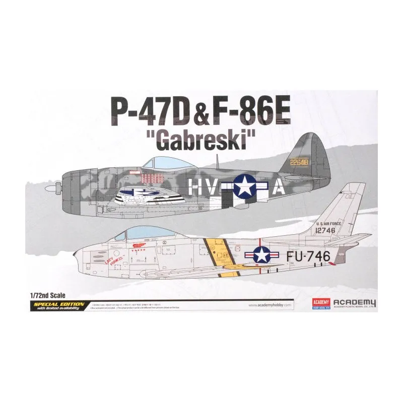 P47D&F-86E « Gabreski ». ACADEMY 12530