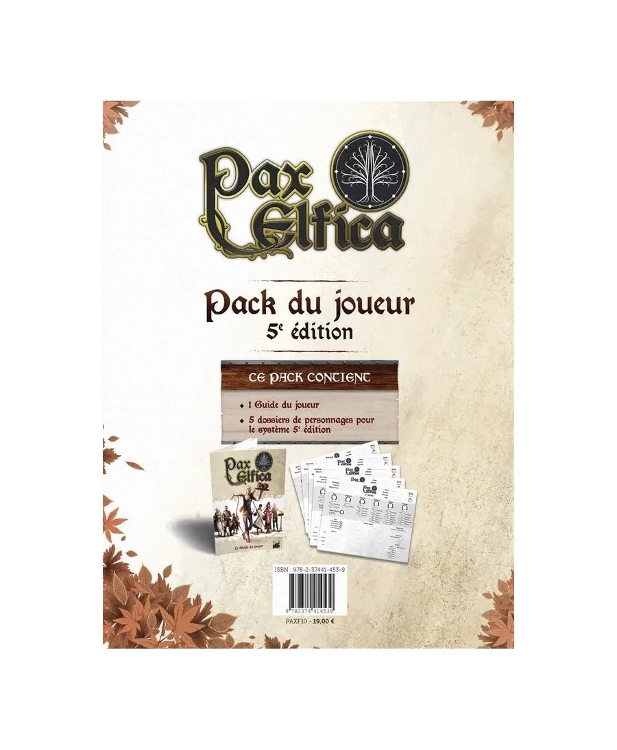 Pax Elfica : Pack Joueur (5ème édition)