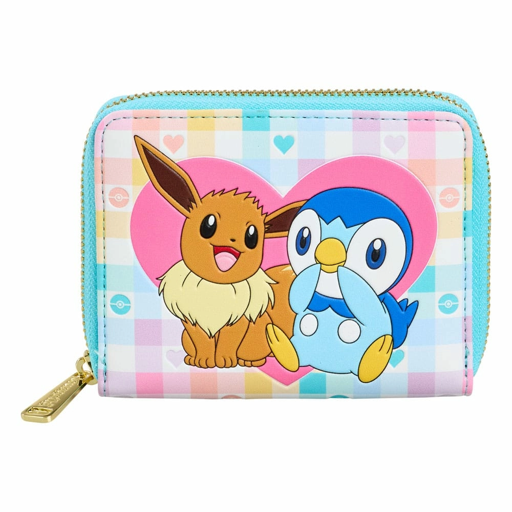 Pokemon by loungefly porte-monnaie piplup and eevee friends