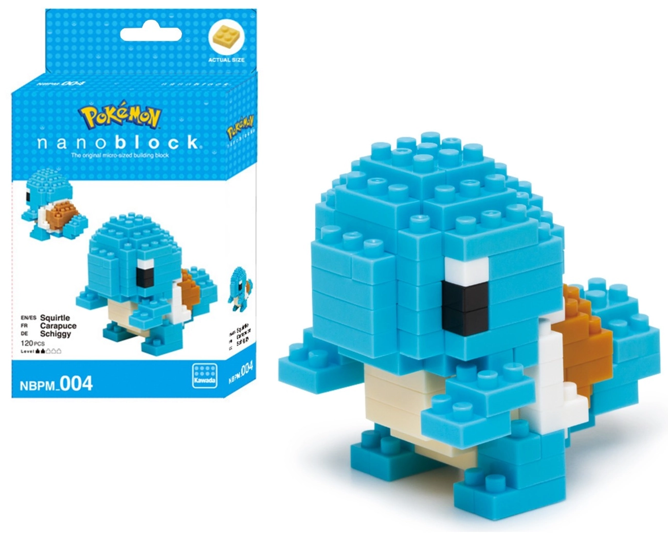 Pokemon - carapuce - figurine nanoblock 10cm