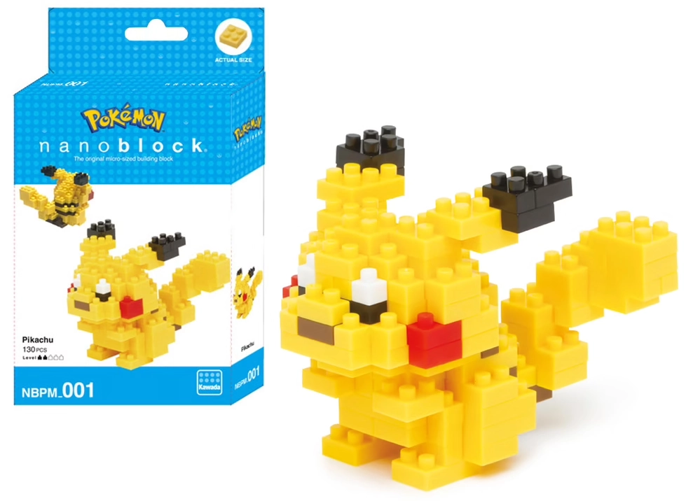 Pokemon - pikachu - figurine nanoblock 10cm