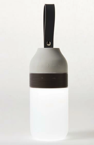 Pout - ears2 "enceinte bluetooth extérieure portable avec led lanterne" gris