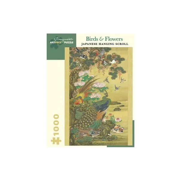 Puzzle 1000 pièces Birds & flowers japanese hanging scroll