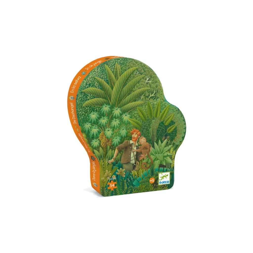 Puzzle Silhouette - 54 Pièces - Dans La Jungle
