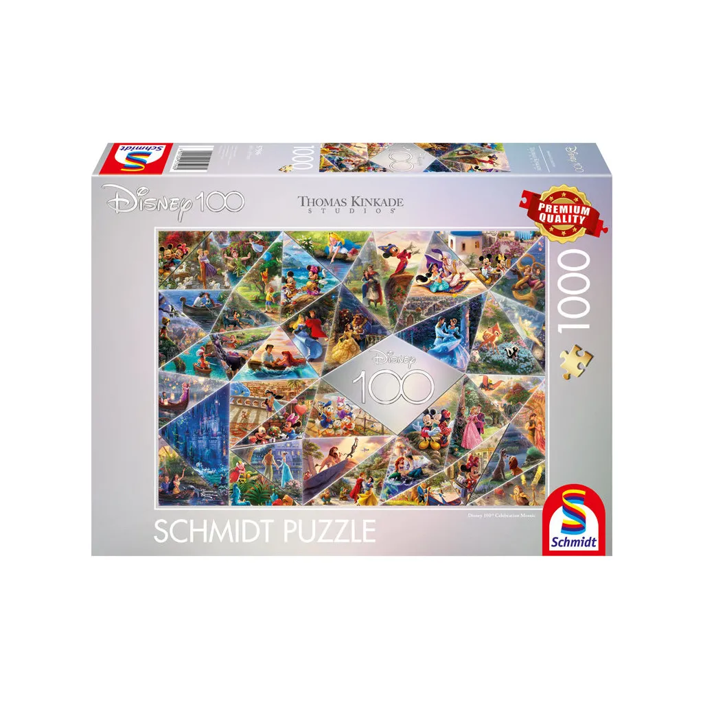 Puzzle Disney Kinkade - 100ème Célébration Mosaïque - 1000 pièces
