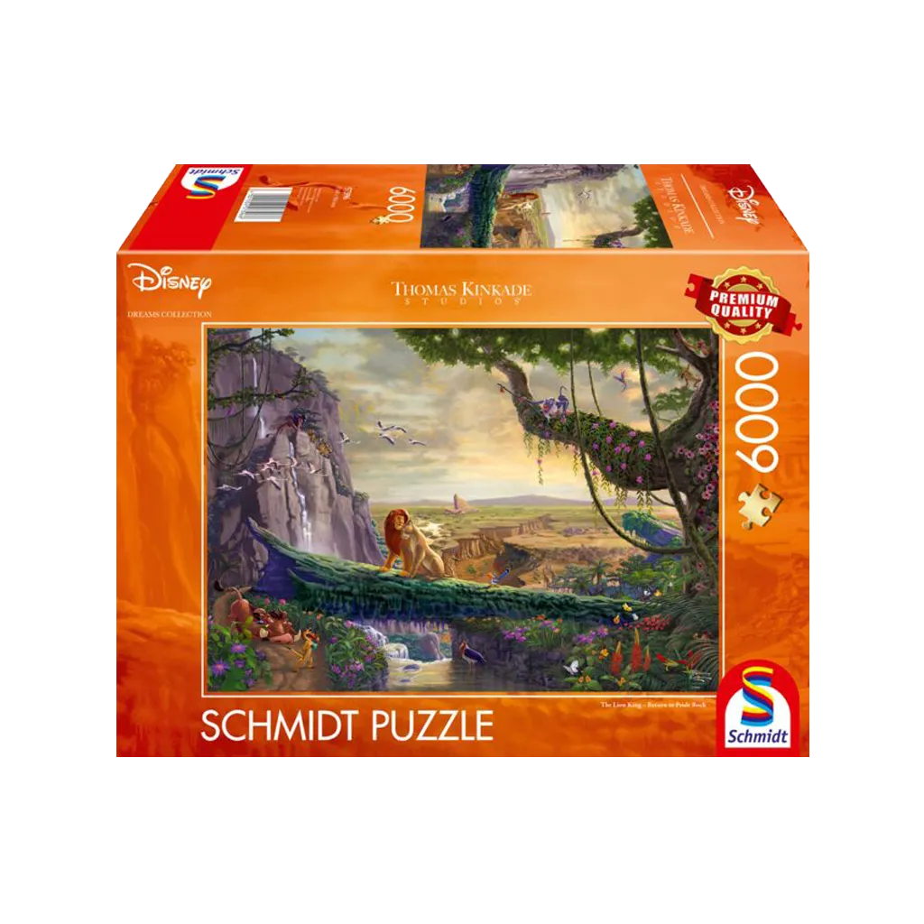 Puzzle Disney Kinkade - Le Roi Lion : Retour au Rocher des Lions - 6000 pièces