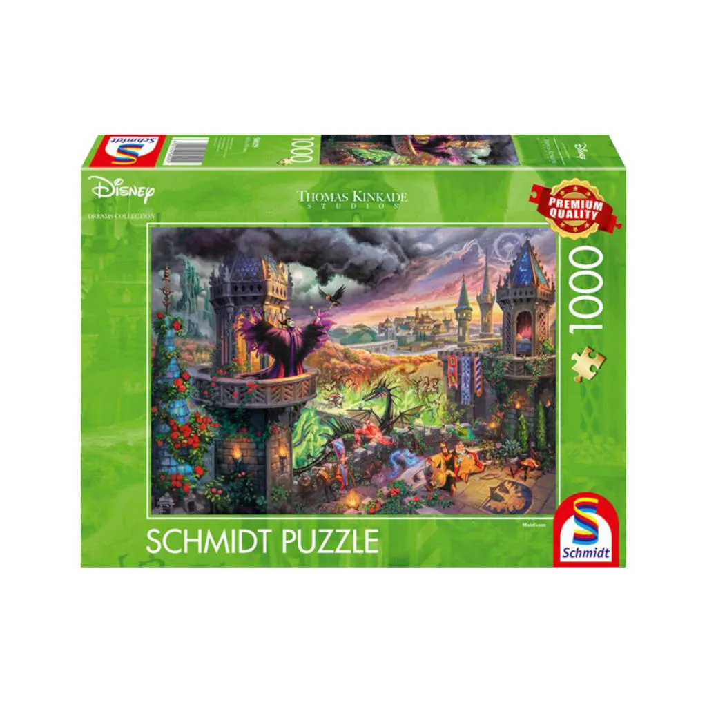 Puzzle Disney Kinkade - Maléfique - 1000 pièces