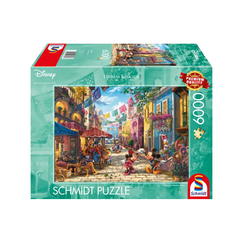 Puzzle Disney Kinkade - Mickey et Minnie à Mexico - 6000 pièces