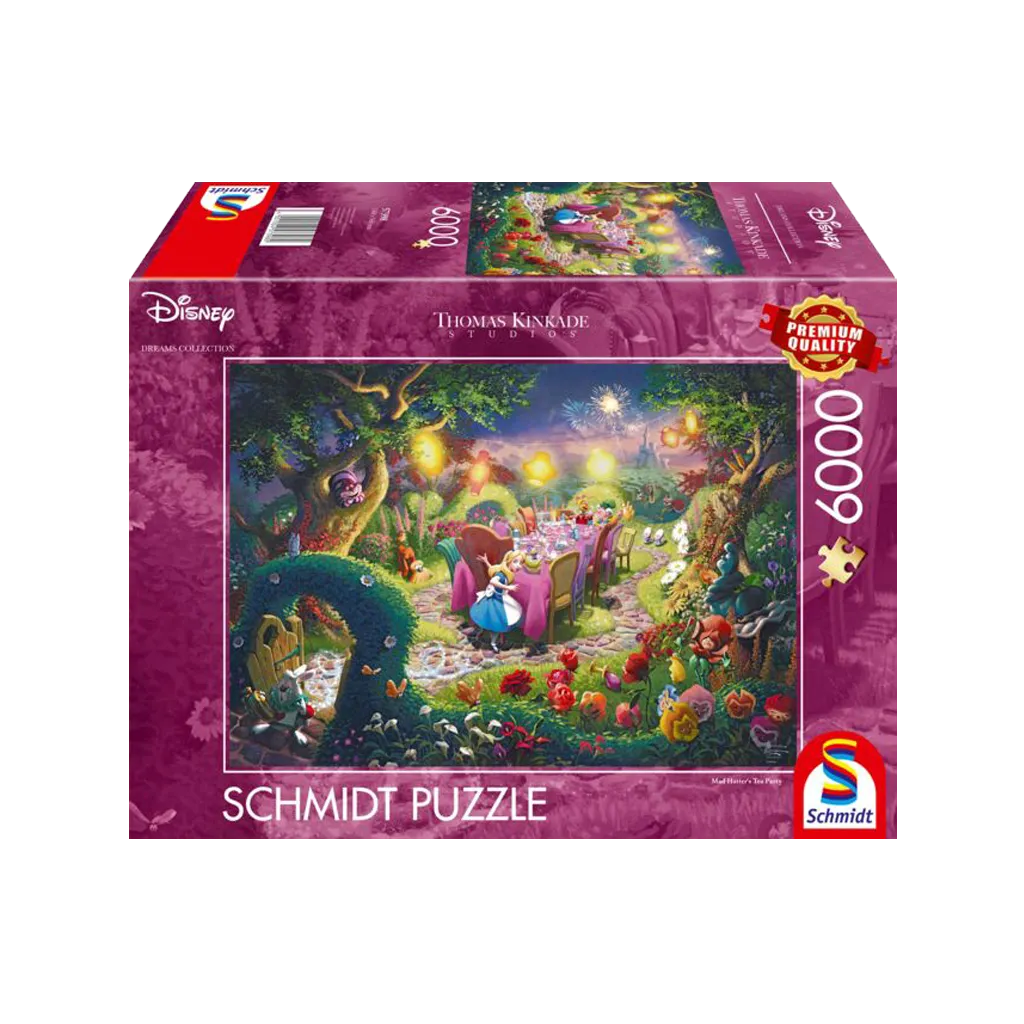 Puzzle Disney Kinkade - Tea Party du Chapelier Fou - 6000 pièces