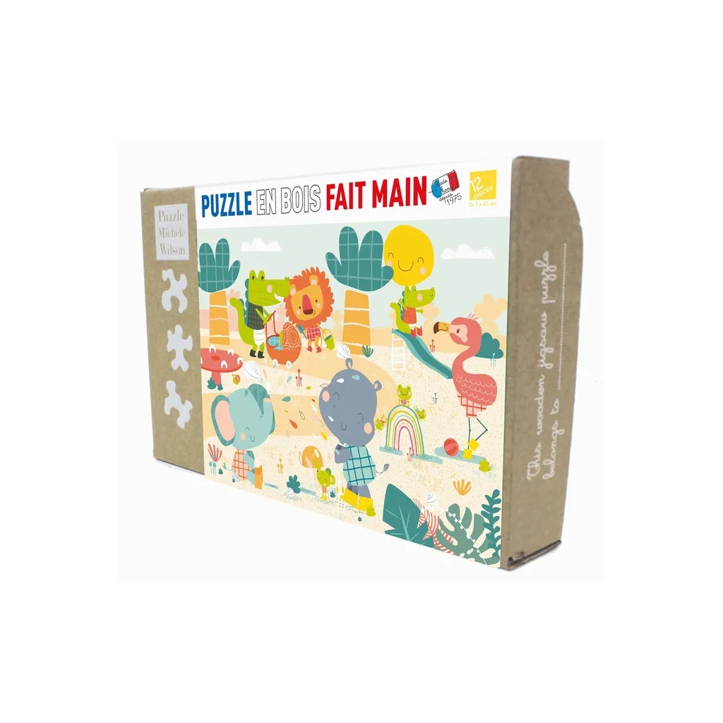 Puzzle - La Savane s'amuse - 12 pièces