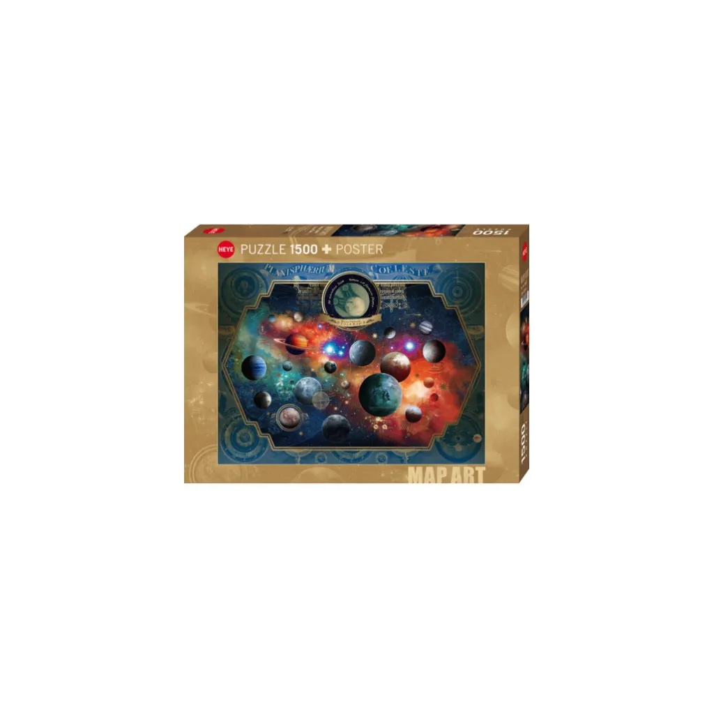Puzzle - Map Art Space World - 1500 Pièces