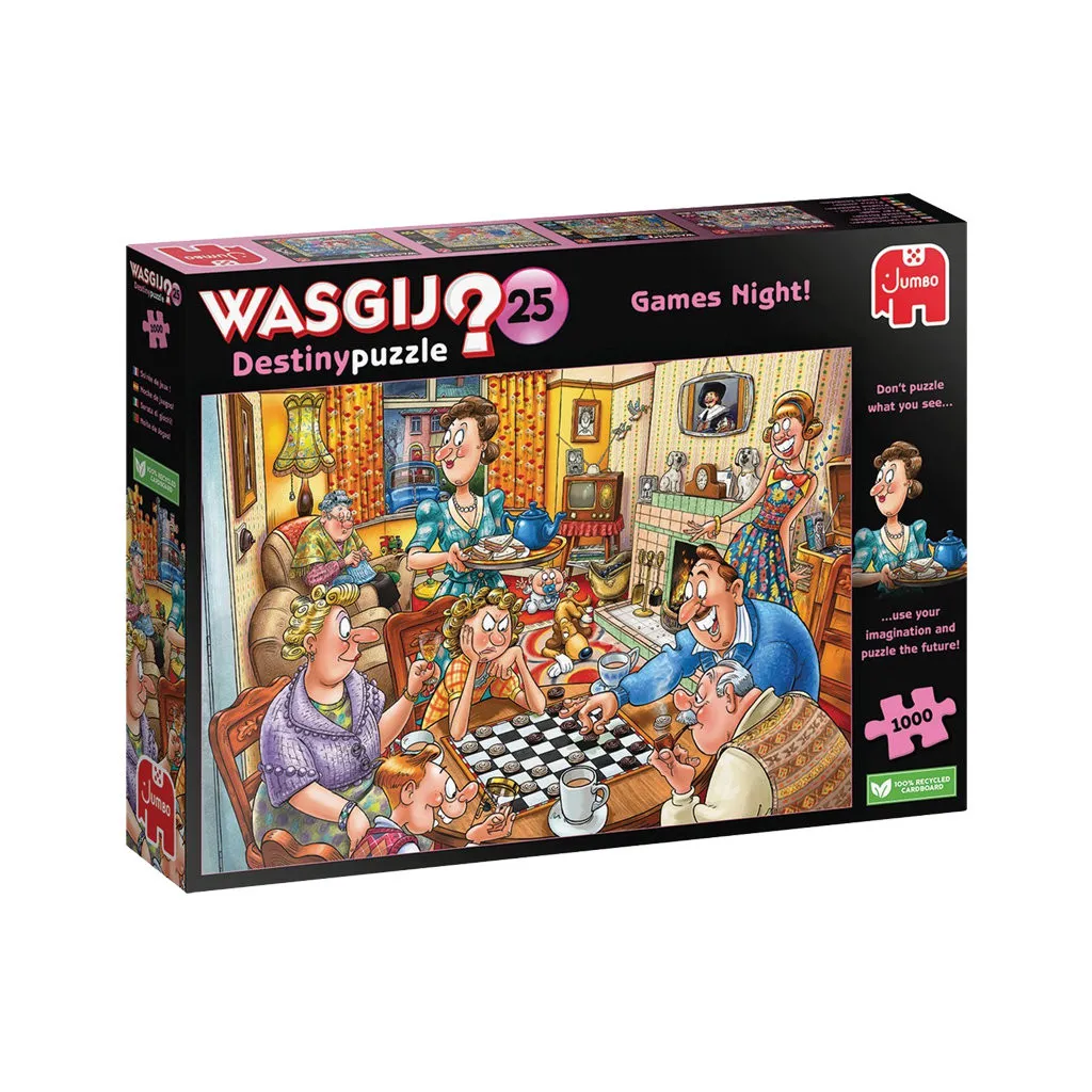 Puzzle Wasgij Destiny 25 - Soirée Jeux - 1000 pièces