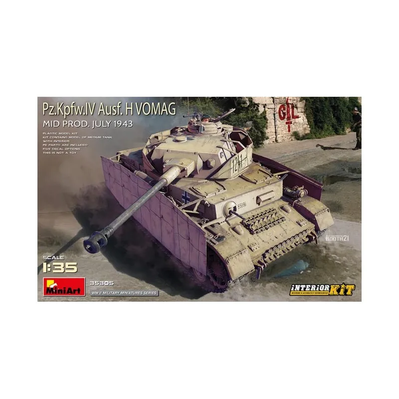 Pz.Kpfw.IV Ausf. H Vomag. Avec intérieurs. MINIART 35305