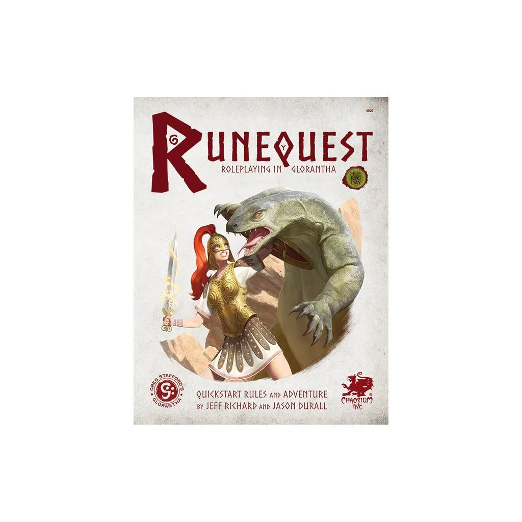 RuneQuest RPG : Roleplaying in Glorantha Quick Start