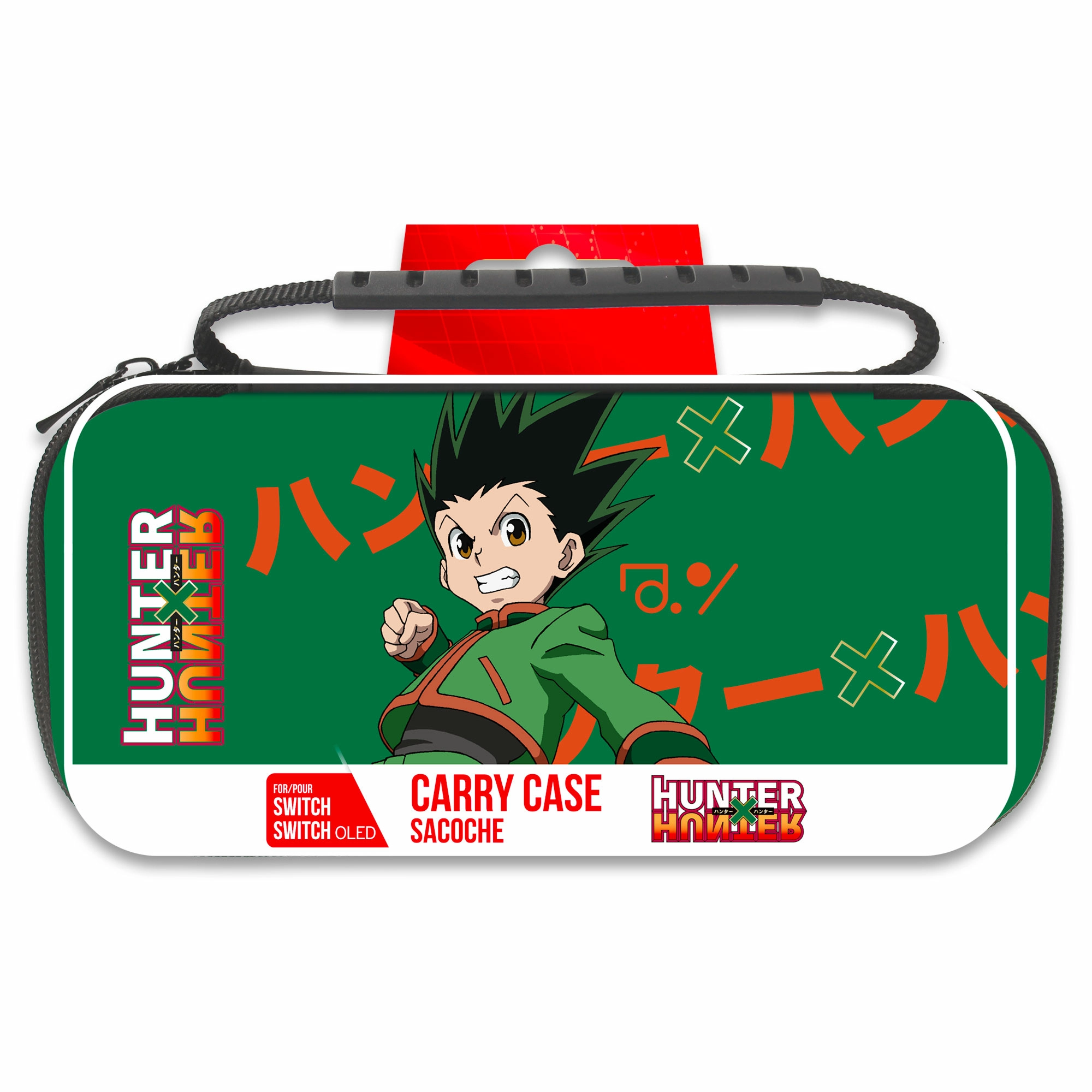 Sacoche hunter x hunter pour switch et switch oled - vert - gon