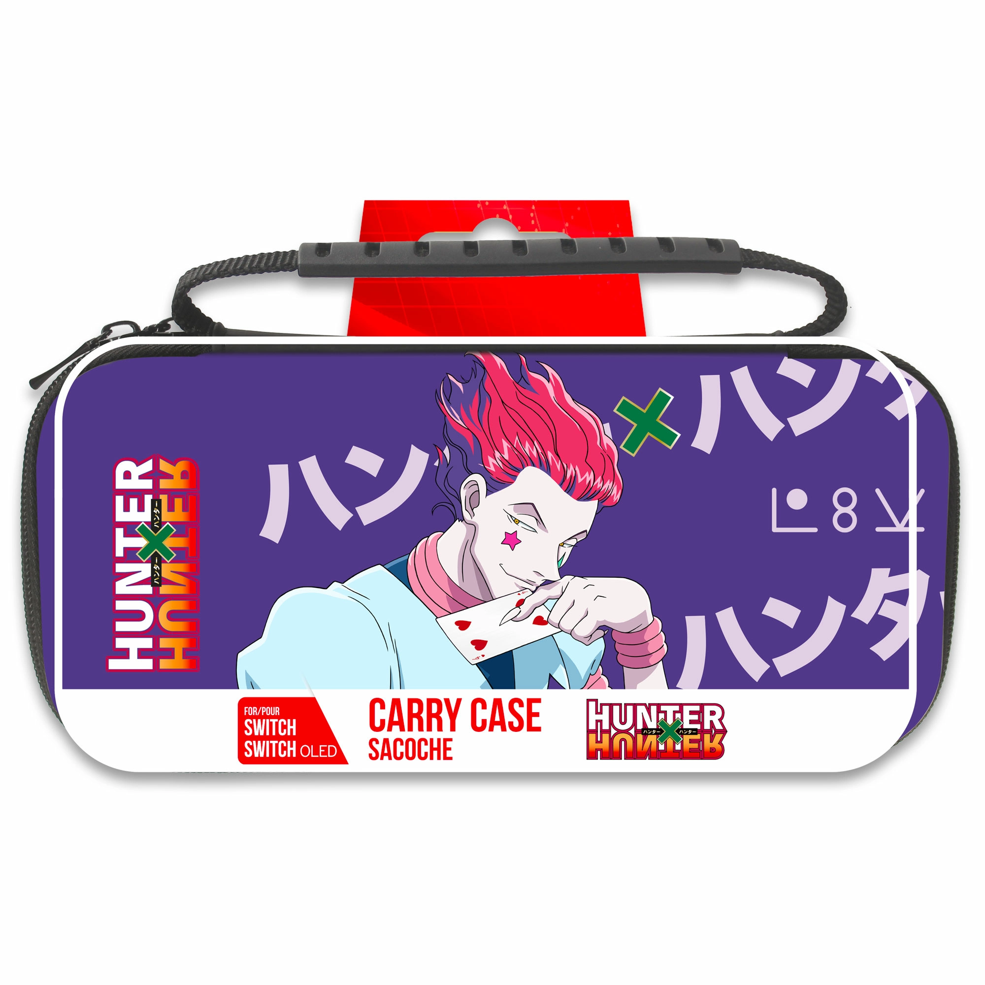 Sacoche hunter x hunter pour switch et switch oled - violet - hisoka