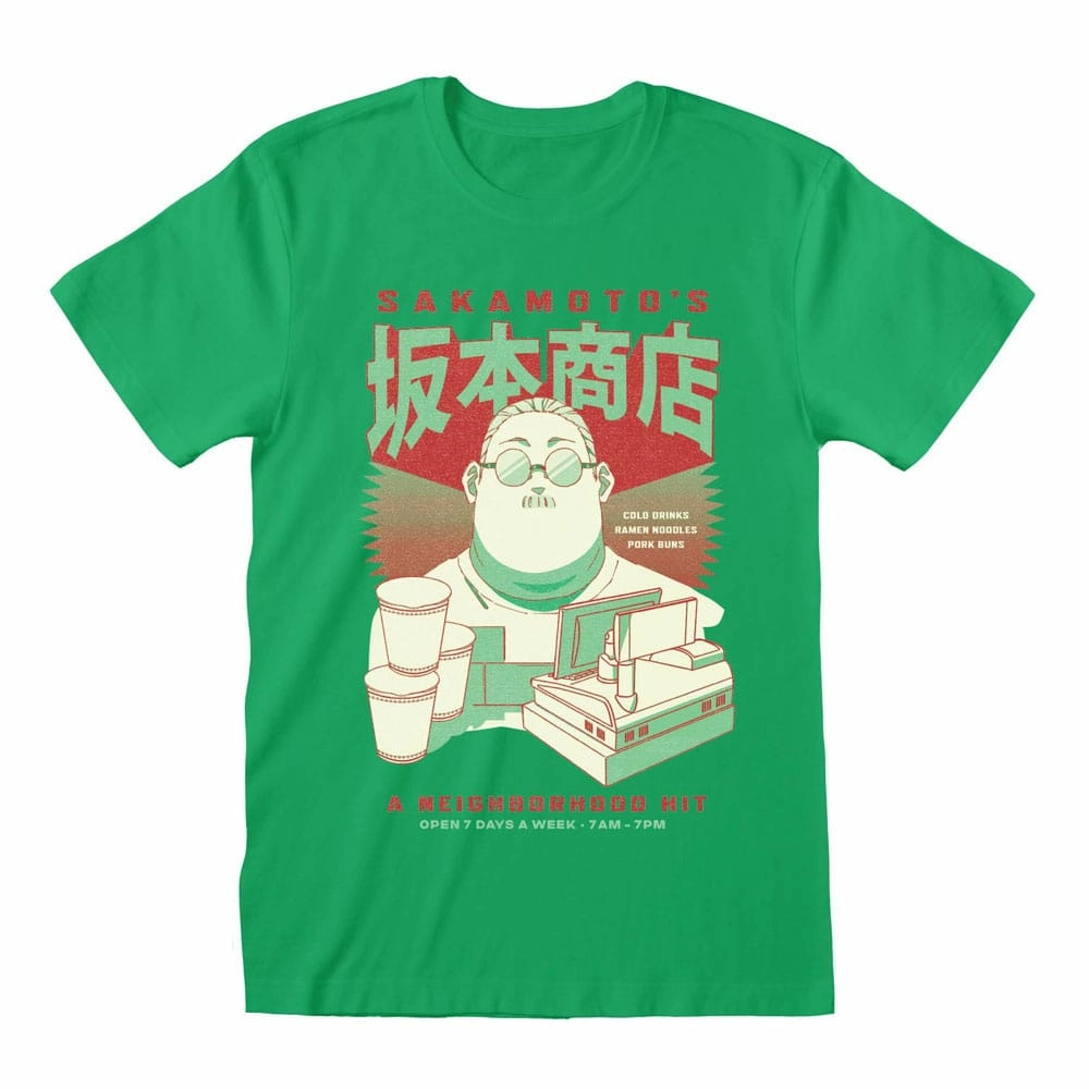Sakamoto days t-shirt greens (xl)