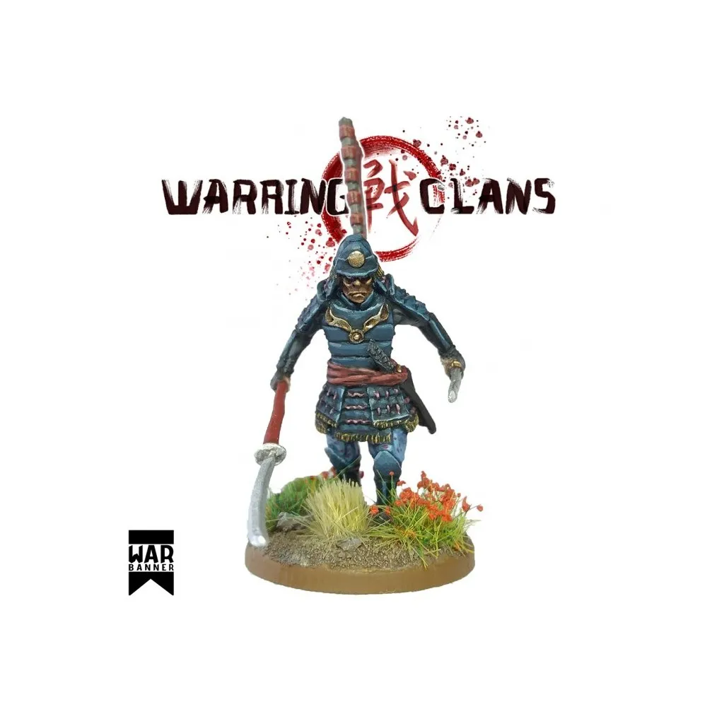 Samurai with Naginata and Katana