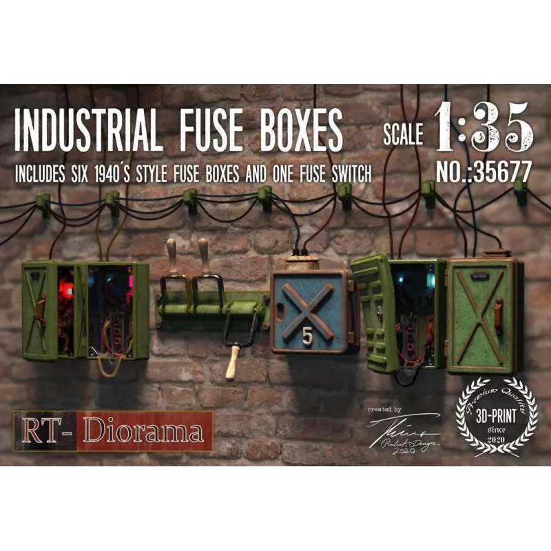 Boîtes à fusibles industrielles. RT-DIORAMA 35677