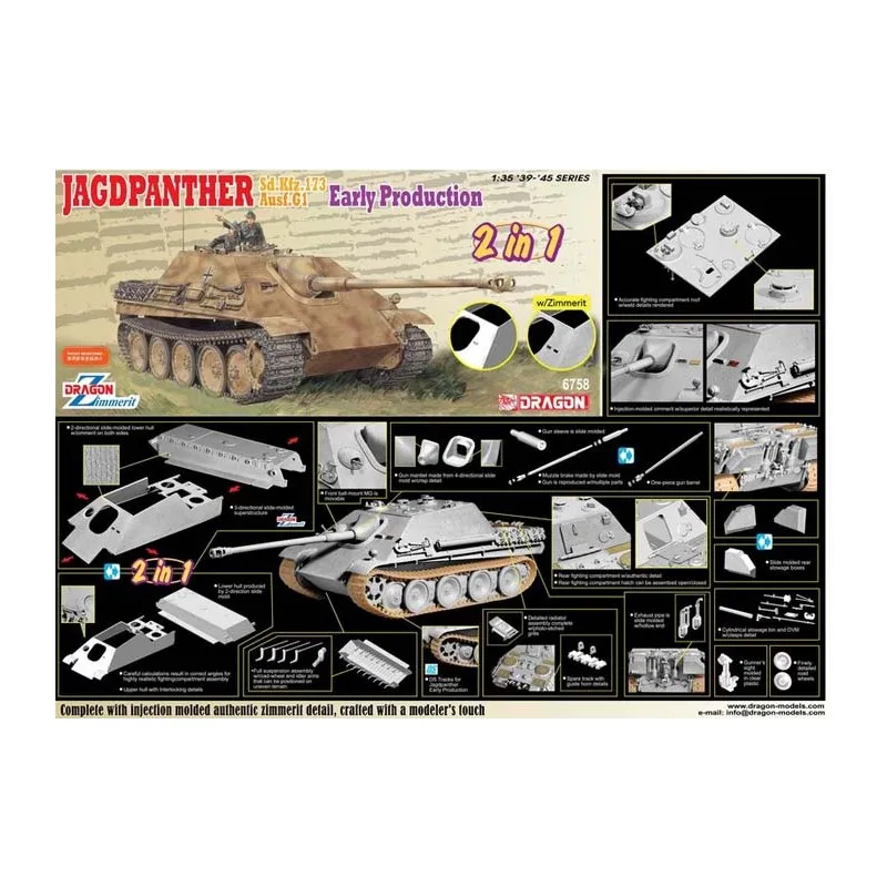 Sd.Kfz.173 Jagdpanther Ausf.G1. DRAGON 6846