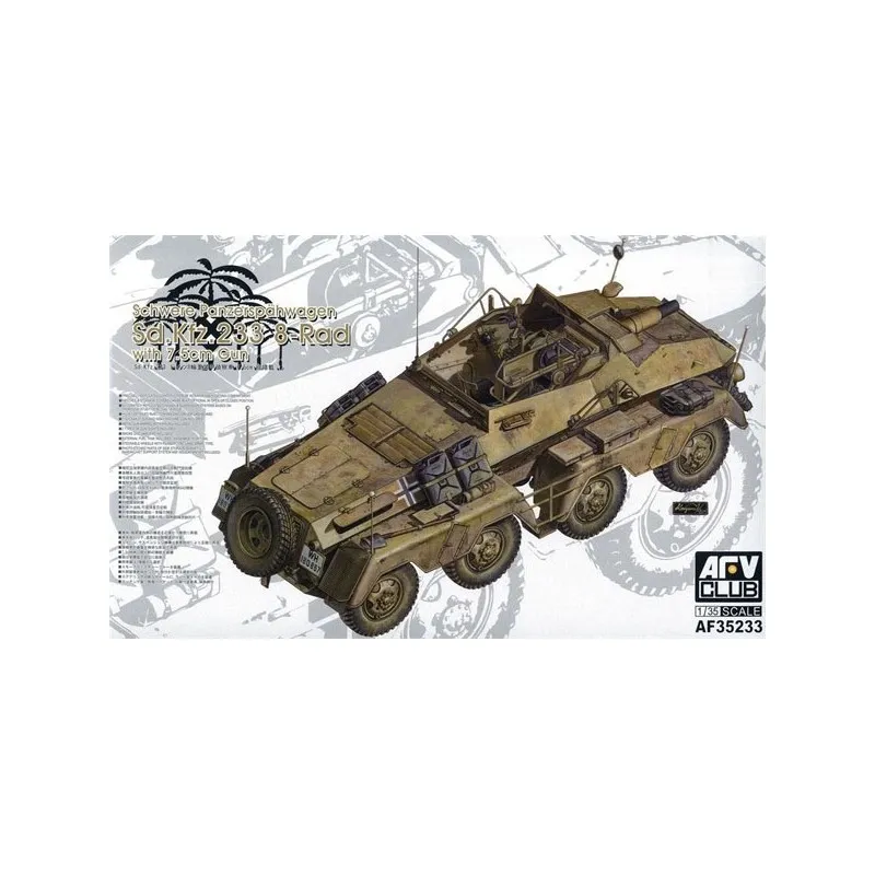 Sd.Kfz.233 à 8 roues. AFV CLUB 35233