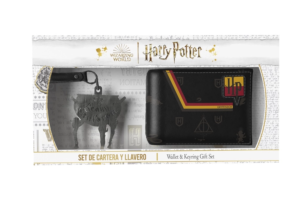 Set cartera y llavero premium harry potter
