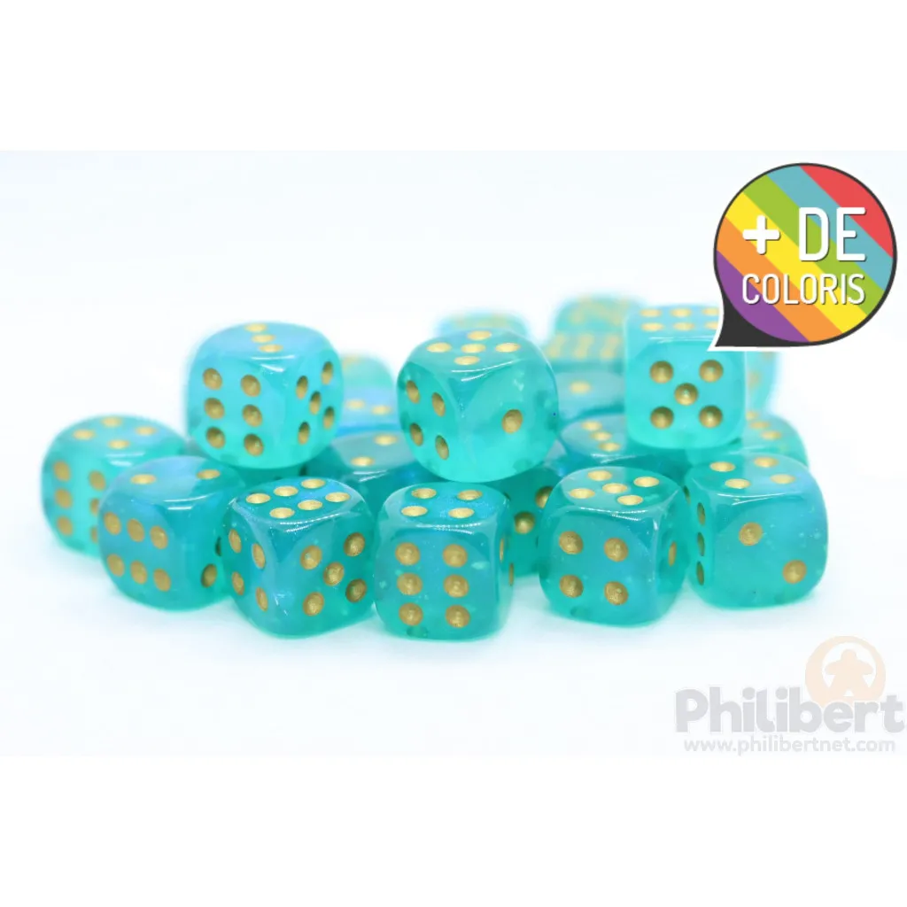 Set de 36 Dés Chessex : Borealis