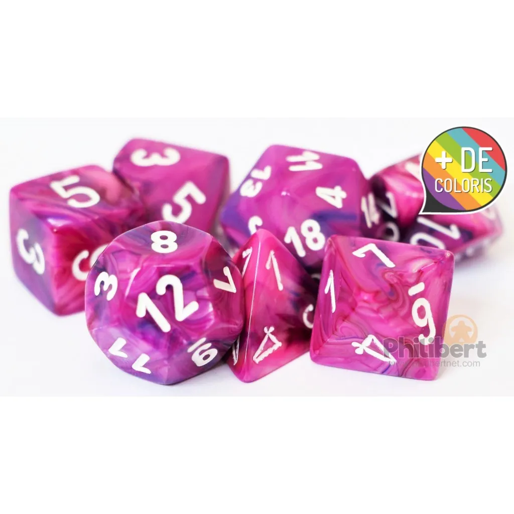 Set de 7 Dés JDR Chessex : Festive