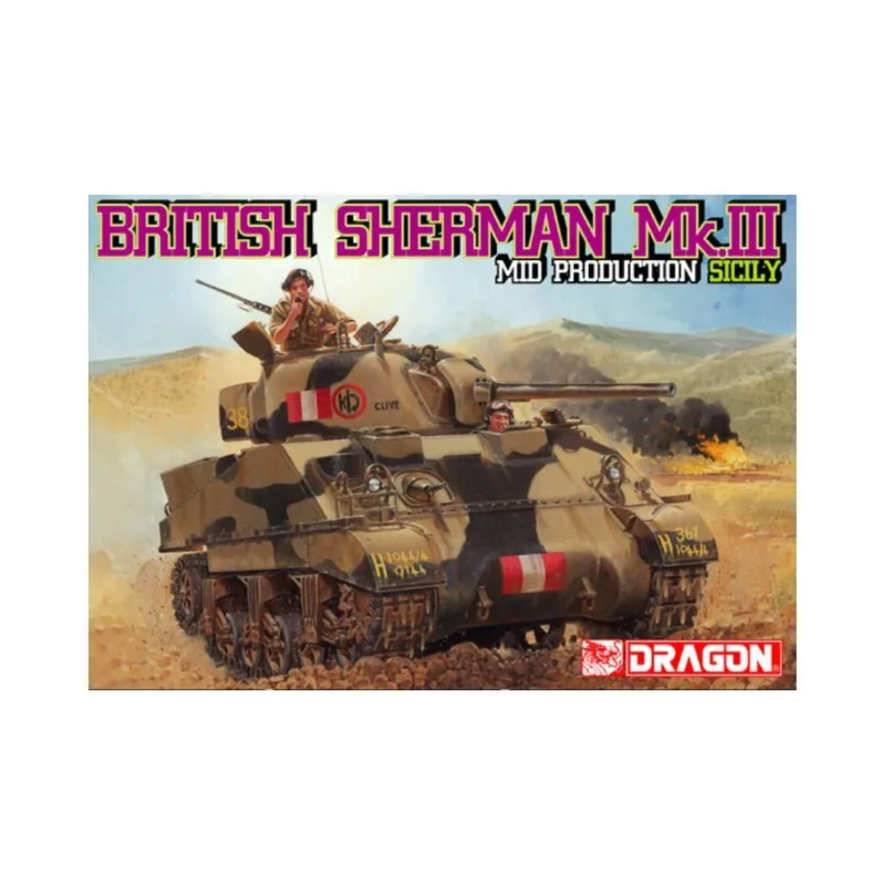 Sherman Mk.III, en milieu de production. Sicile. DRAGON 6231