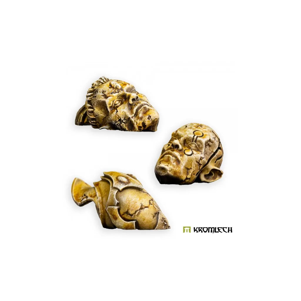 Sindari Ruined Statues Heads