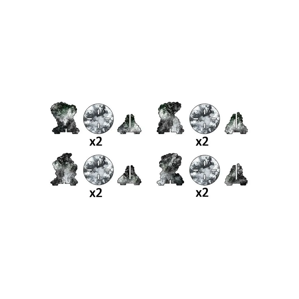 Flames of War - Smoke Bombardment Markers