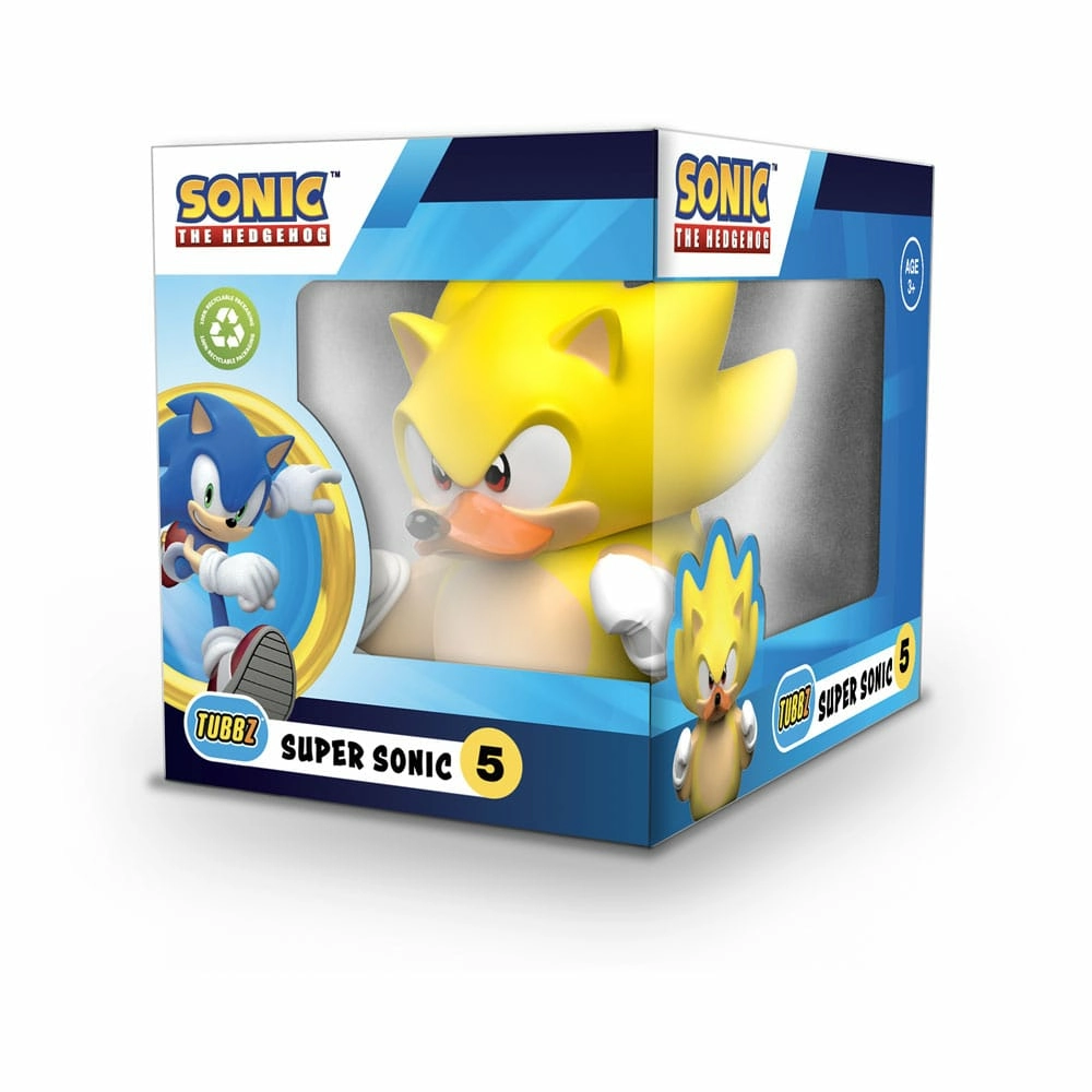 Sonic - the hedgehog tubbz figurine pvc super sonic boxed edition 10 cm
