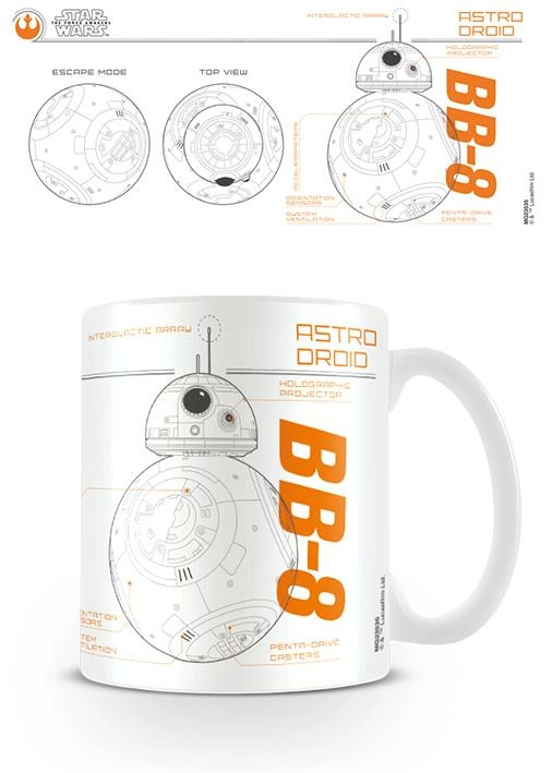 Star wars - episode vii bb-8 sketch coffee mug 315ml