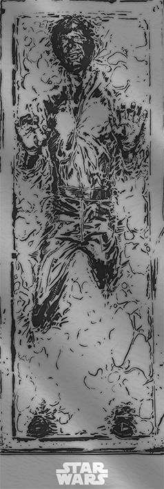 Star wars han solo carbonite - door poster