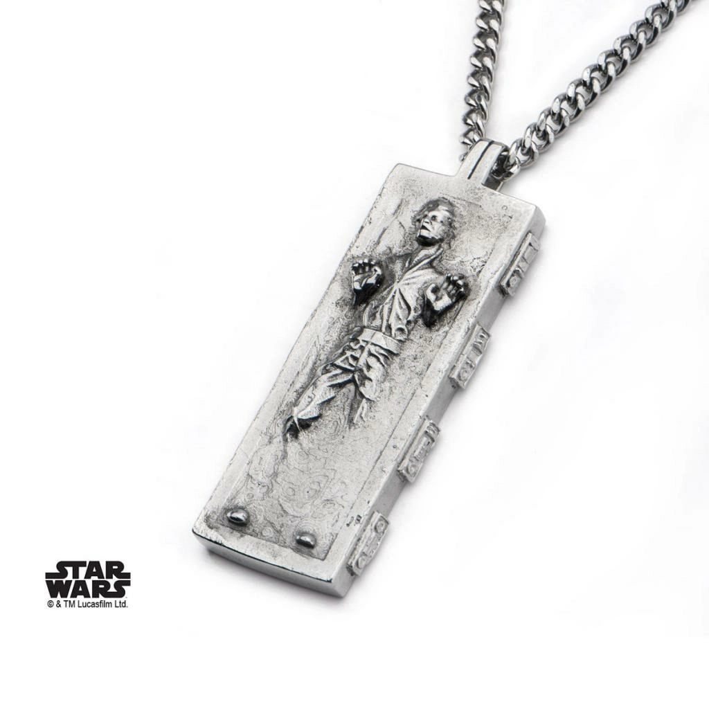STAR WARS - Pendentif Homme en acier inoxydable Han Solo Carbonite