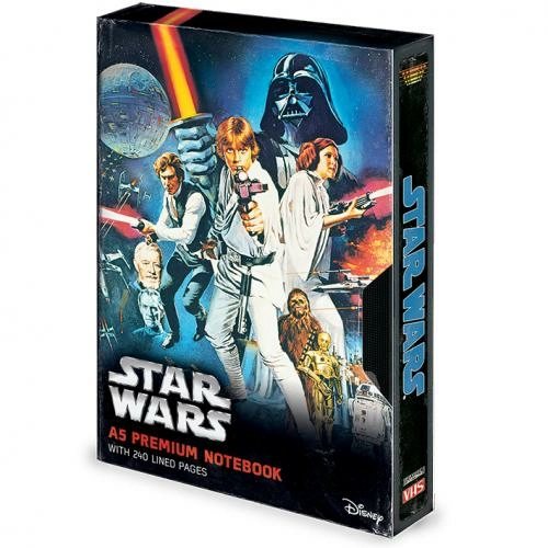 Star wars - notebook a5 premium - vhs a new hope