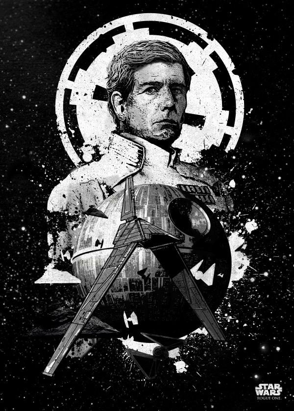 Star wars pilots - magnetic metal poster 45x32 - imperial shuttle