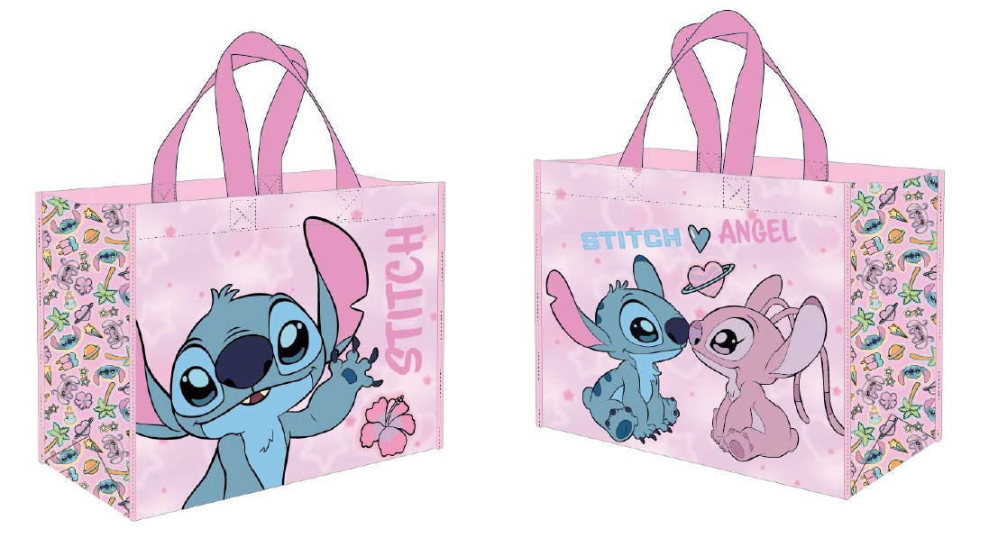 Stitch & angel - cute & pluffy - shopping bag
