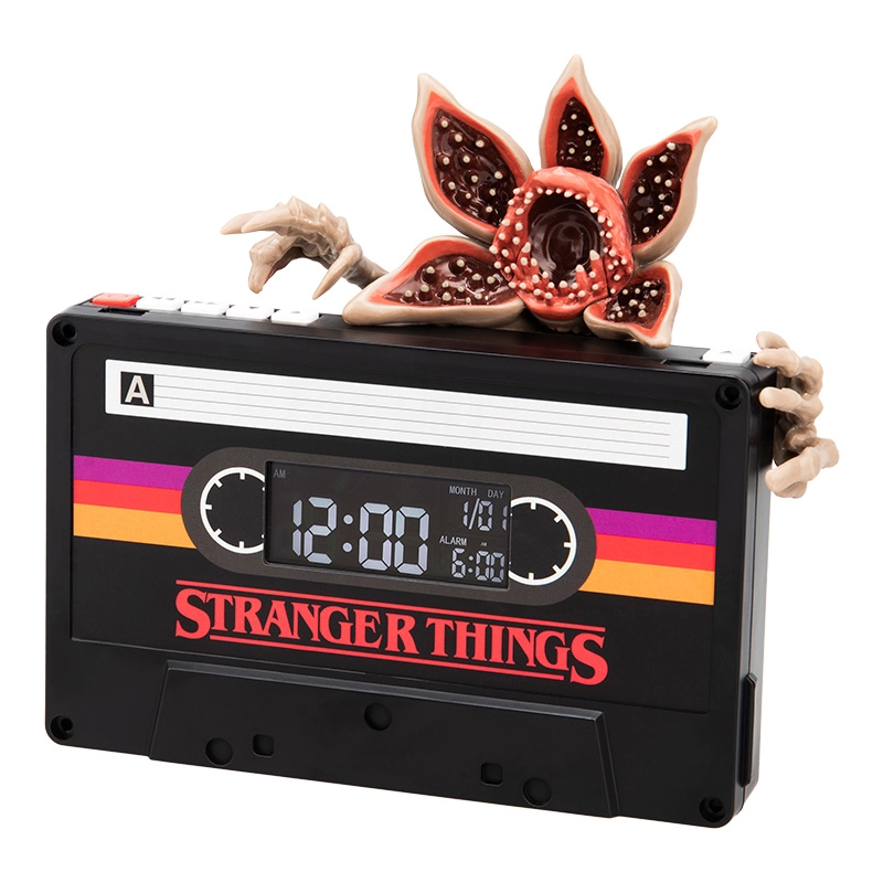 Stranger things 5 alarme clock demogorgon cassette 15 cm