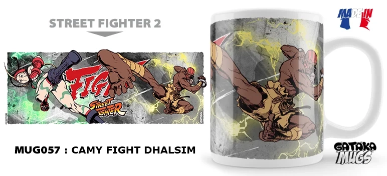 Street fighter - mug - camy fight dhalsim