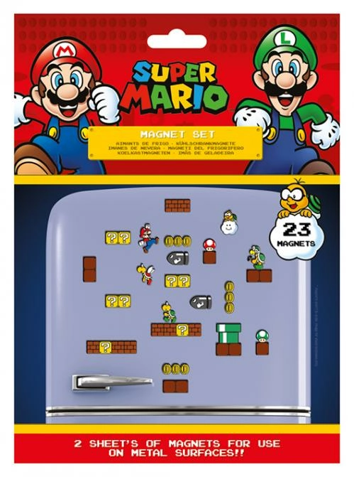 Super mario - magnet set - mushroom kingdom
