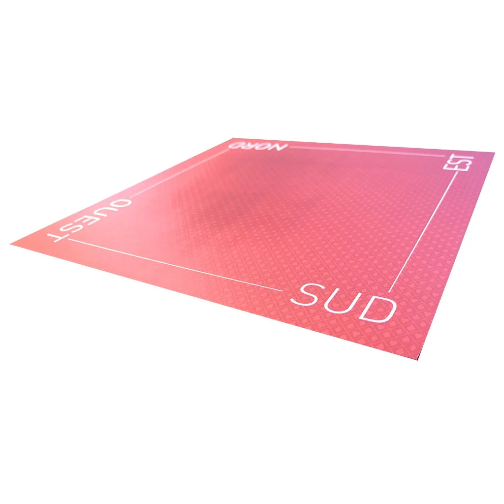 Tapis Tarot - Cœur de Pique Excellence : Bordeaux (60x60cm)