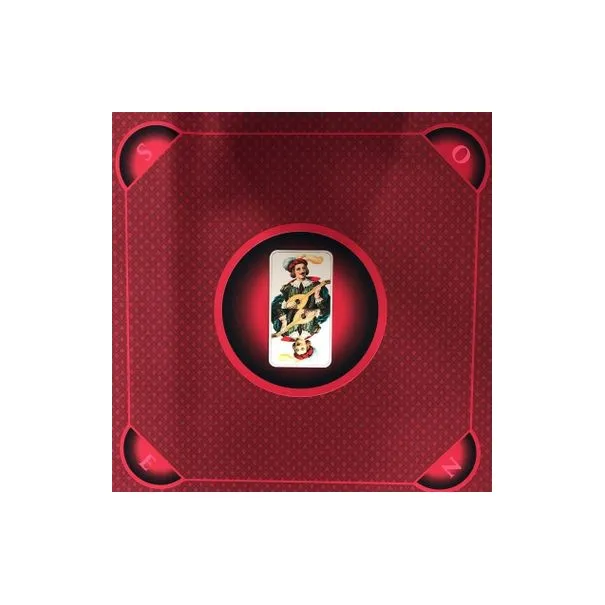 Tapis tarot "excuse" bordeaux