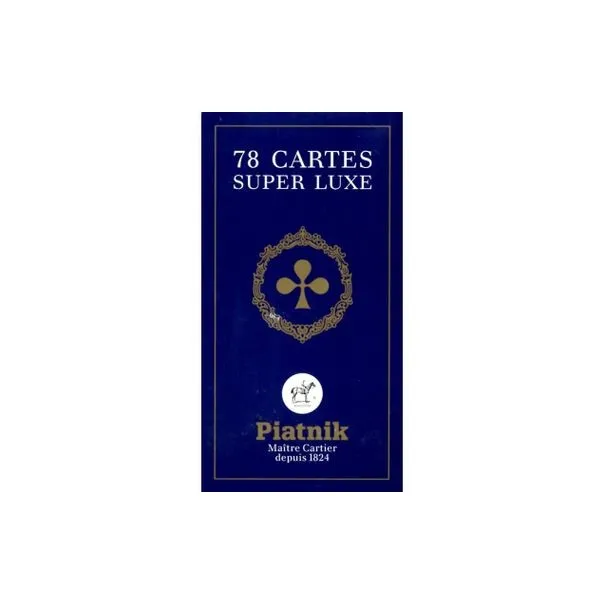 Tarot de luxe dos bleu/or