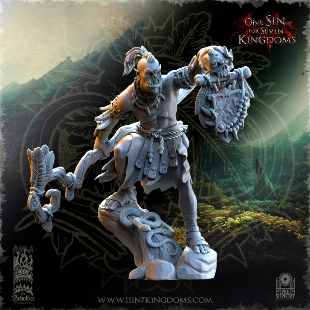 The Beholder Miniatures - Orcs - Chaman