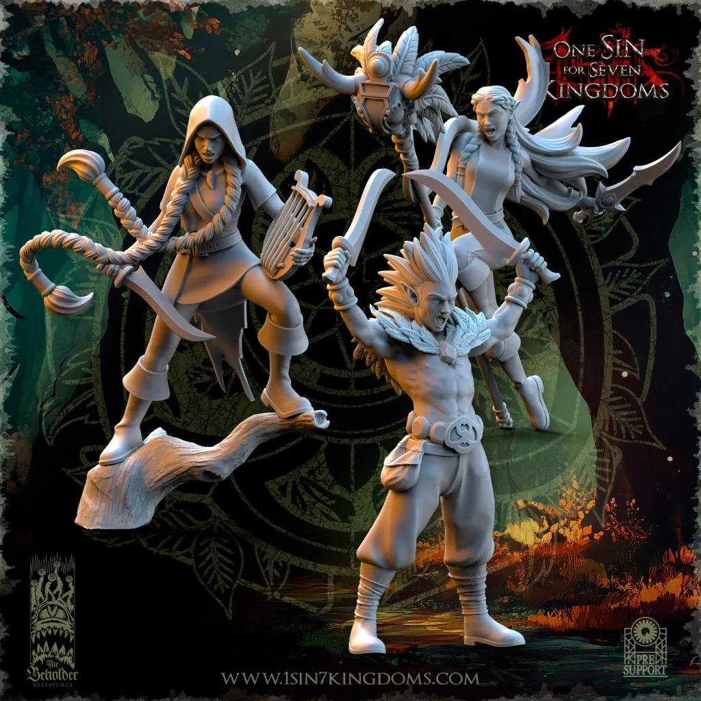 The Beholder Miniatures - Sylvains - Commandement Dansemort